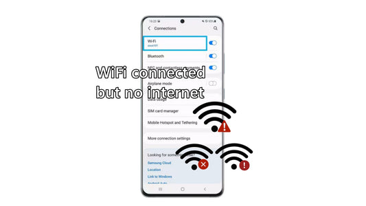 wifi connected but no internet