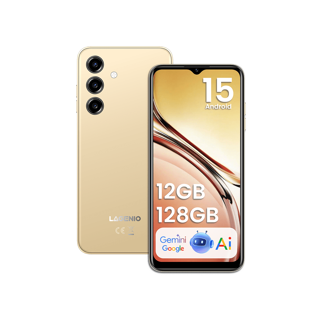 LAGENIO A10 Pro smartphone gold