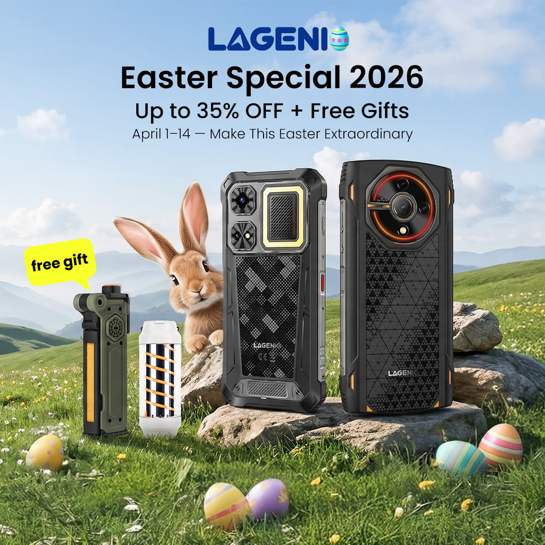 lagenio smartphone easter deals 2026 edm