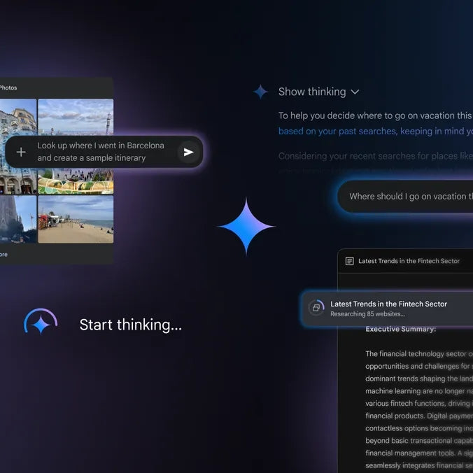 Gemini AI start thinking