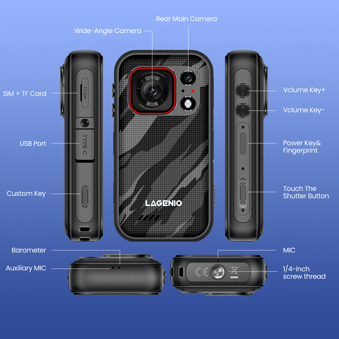 LAGENIO Eagle Pro black labeled