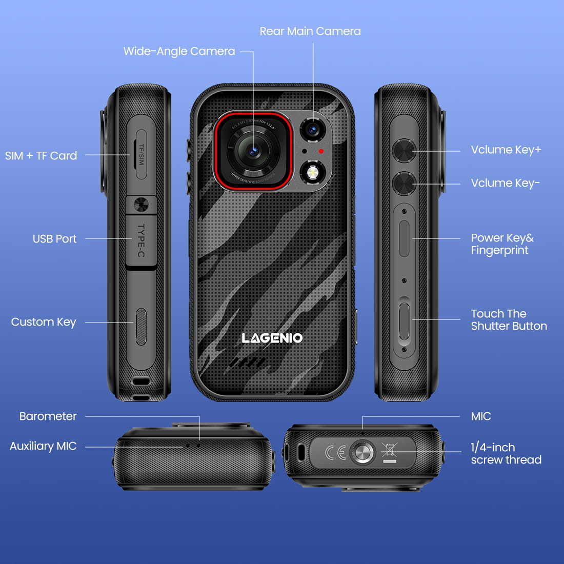 LAGENIO Eagle Pro black labeled