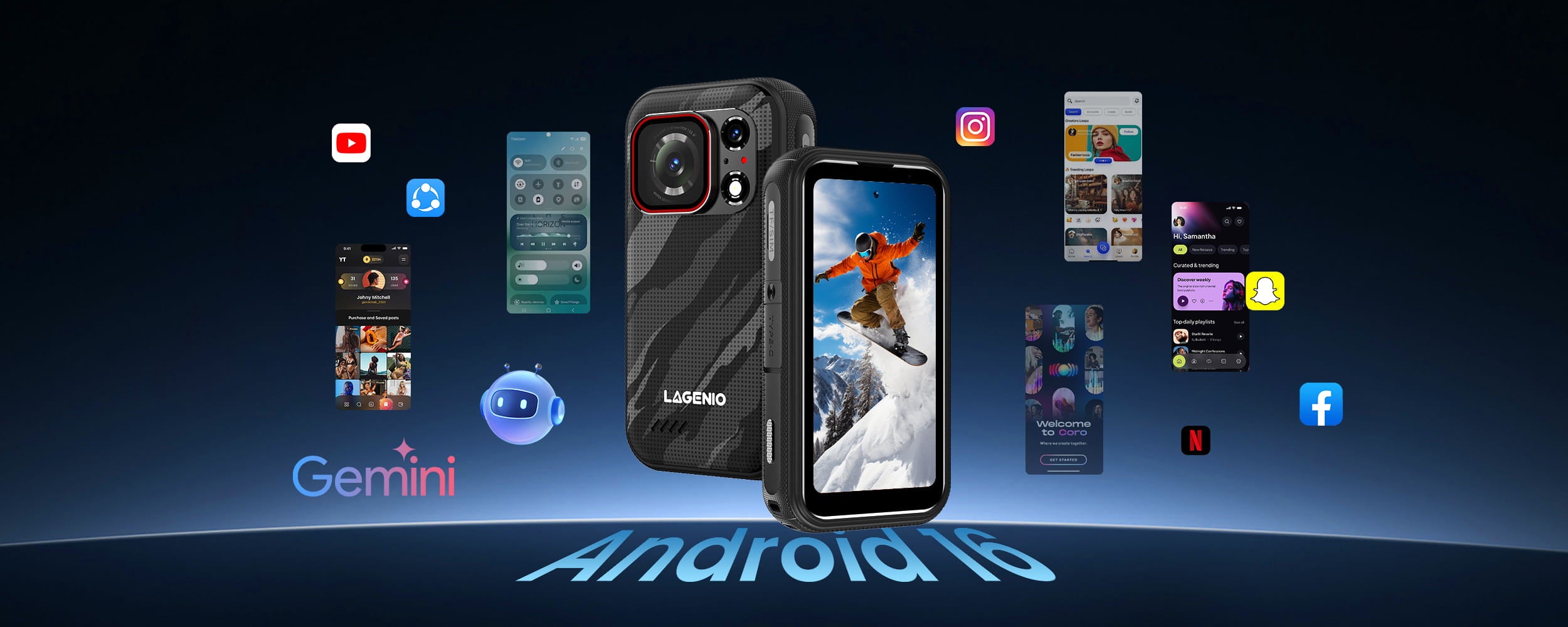 LAGENIO Eagle Pro detail image Android 16 banner