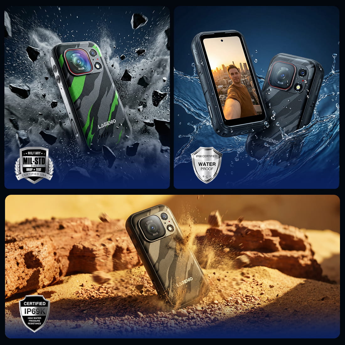 LAGENIO Eagle Pro detail image IP68 and IP69K