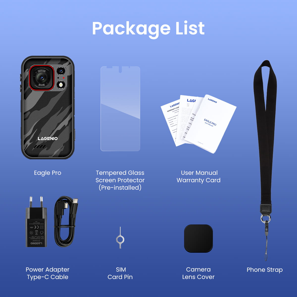 LAGENIO Eagle Pro detail image package list