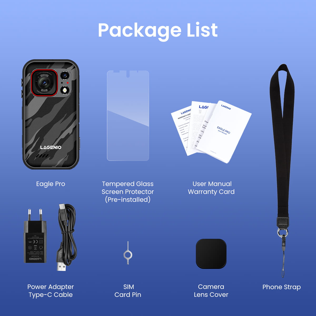 LAGENIO Eagle Pro detail image package list