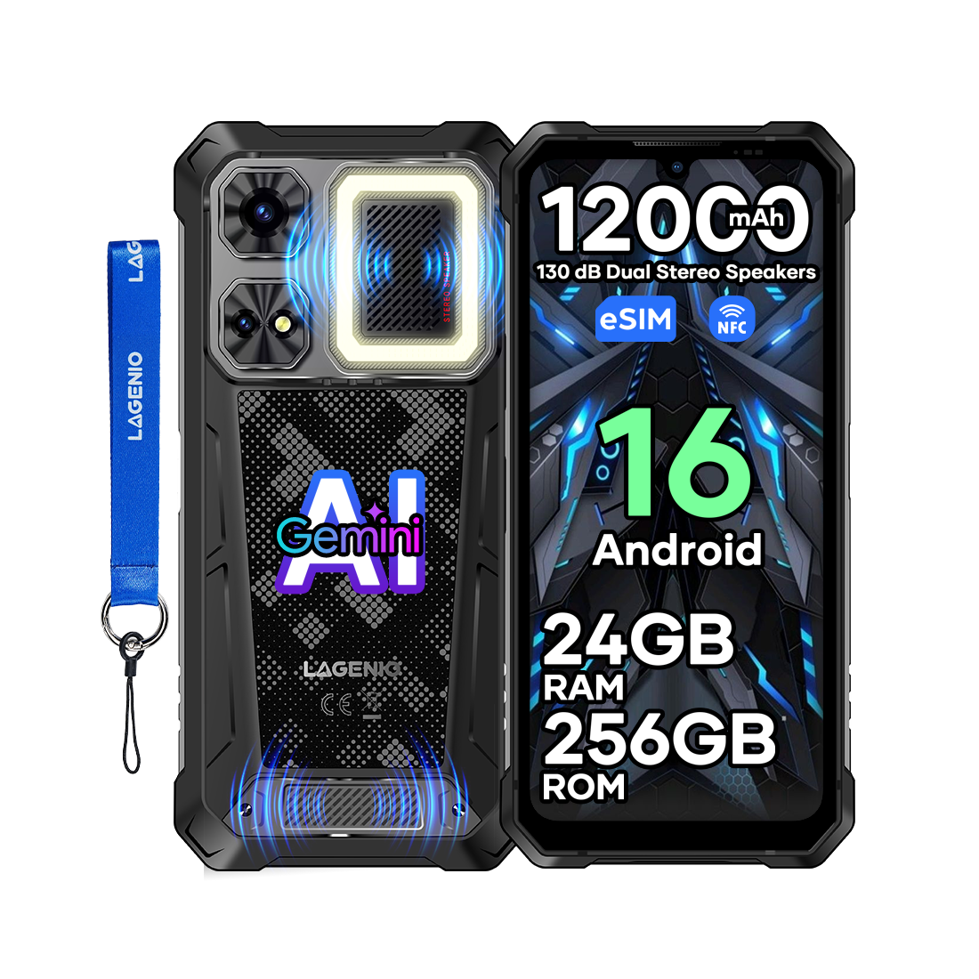 LAGENIO Rhino 1 Pro Rugged Smartphone