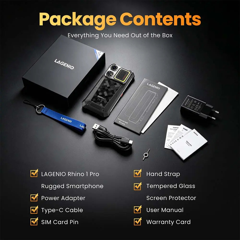lagenio rhino 1 pro package contents