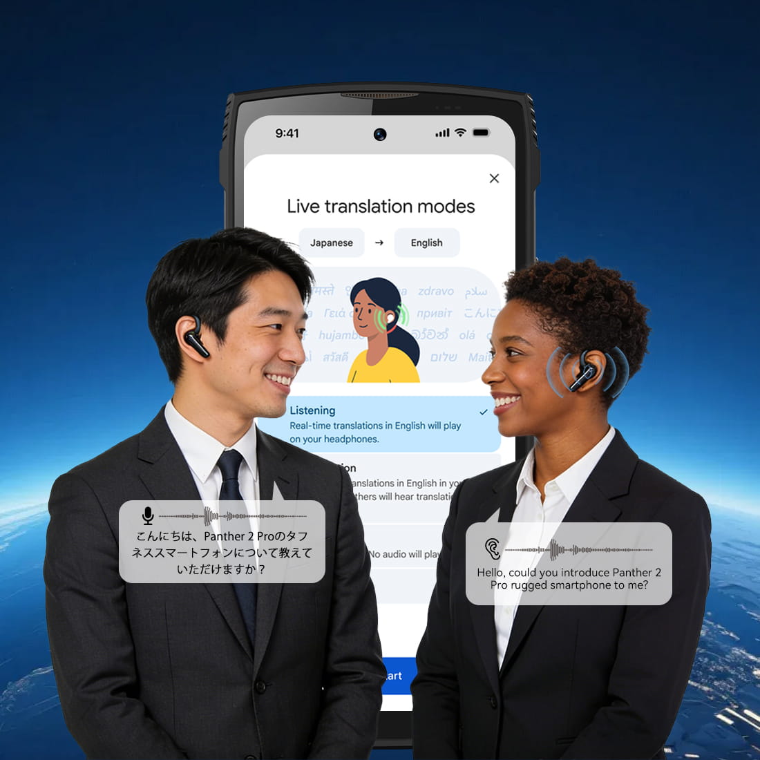 Panther 2 Pro Google live translate