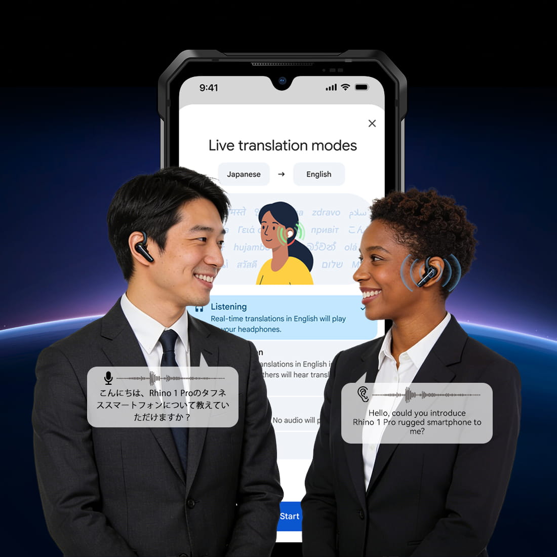 Rhino 1 Pro Google live translate